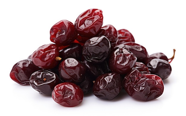 Delicious Dried Berry Showcase on a White background