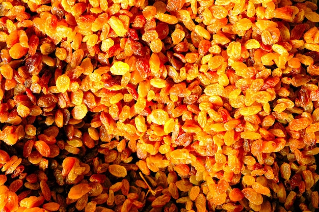 delicious dried fruits in the store