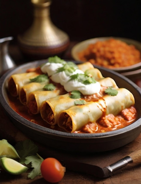 Delicious enchiladas from around the world