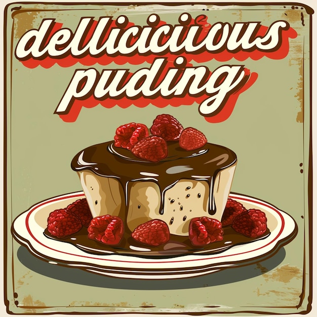 delicious food and drink advertising poster