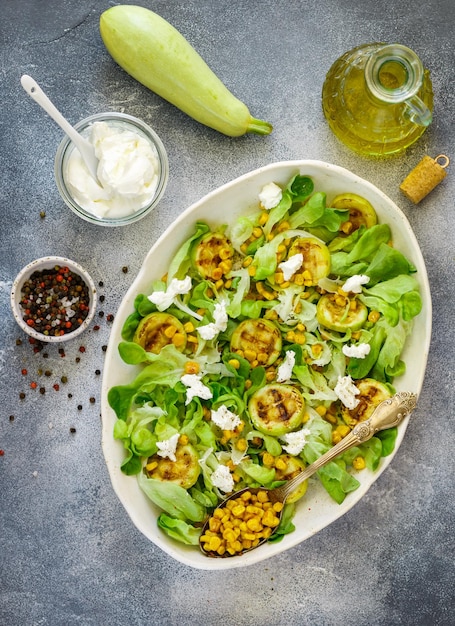 Delicious fresh lettuce salad