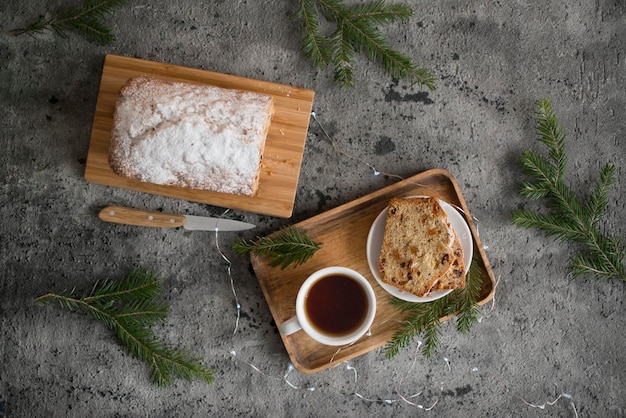 Delicious fresh pastries on the table