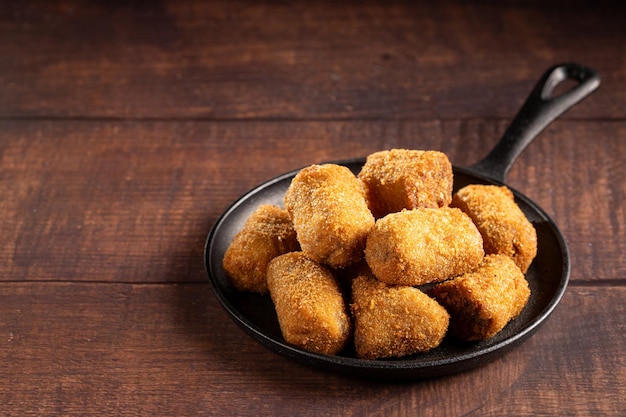 Delicious fried meat croquettes Traditional croquette