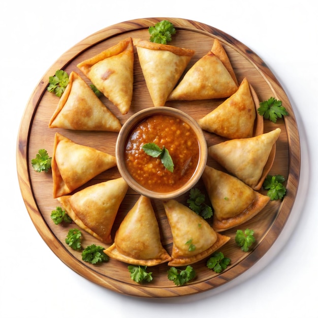 Delicious fried samosa or food samosa