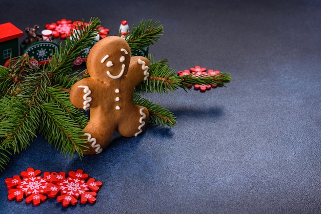 Delicious gingerbread cookies with honey ginger and cinnamon