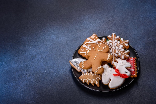 Delicious gingerbread cookies with honey ginger and cinnamon