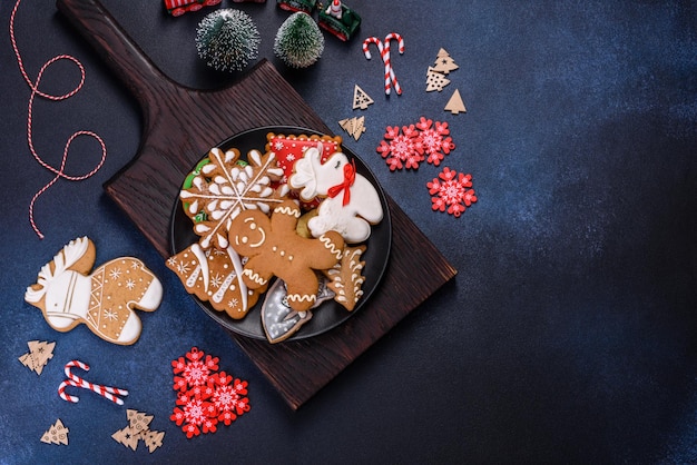 Delicious gingerbread cookies with honey ginger and cinnamon