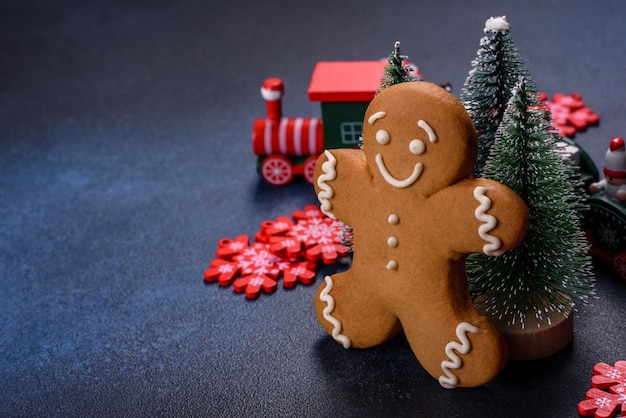 Delicious gingerbread cookies with honey ginger and cinnamon