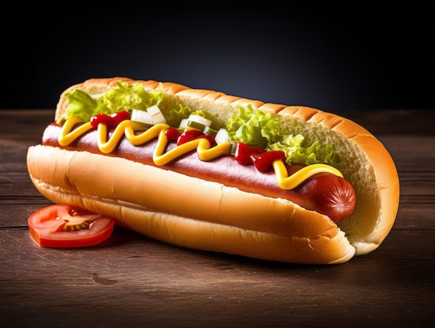 Delicious Gourmet Hot Dog Styled Perfectly A MustSee