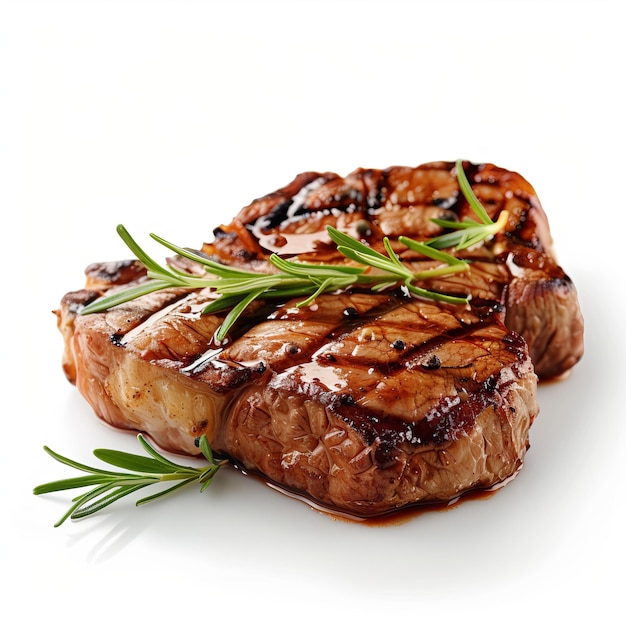 Delicious Grilled Beef isolated on transparent background