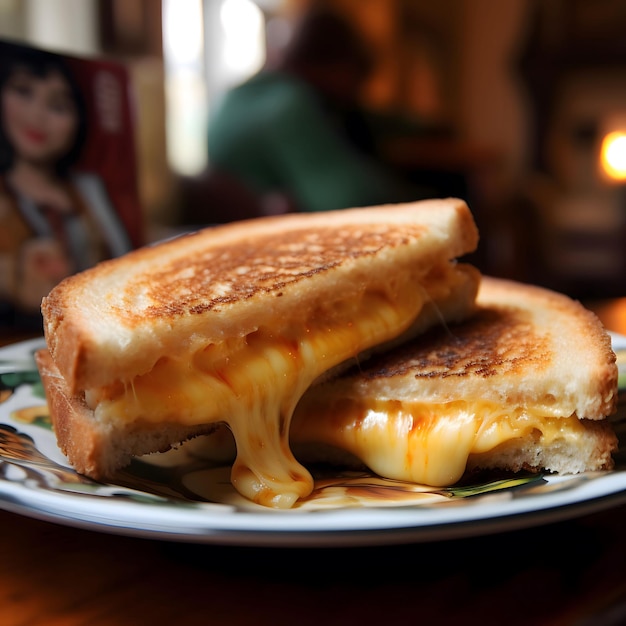 Photo a delicious grilled cheese sandwich