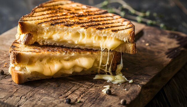 Photo delicious grilled cheese sandwich