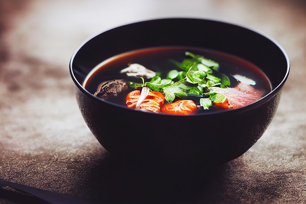 Delicious healthy fresh vegetable soup