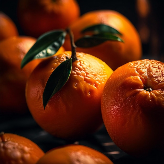 The delicious healthy Orange fruit