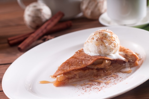 Delicious homemade, rustic Apple pie