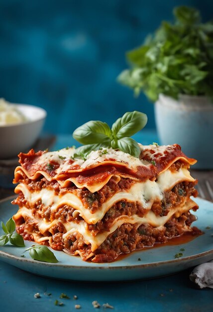 Delicious Lasagna Bolognese featuring layers of tender pasta rich tomato sauce savory ground beef and melted cheese