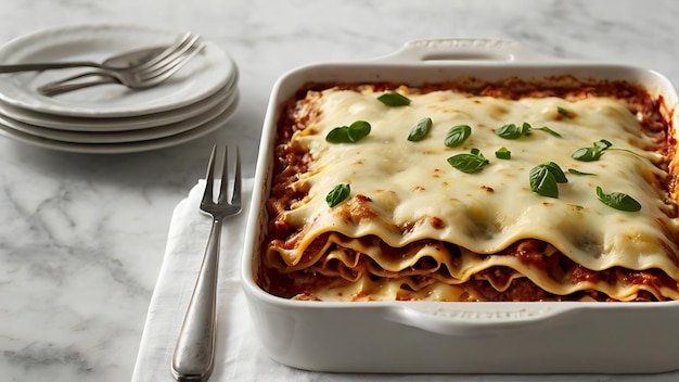 Photo delicious lasagna bolognese featuring layers of tender pasta rich tomato sauce savory ground beef and melted cheese