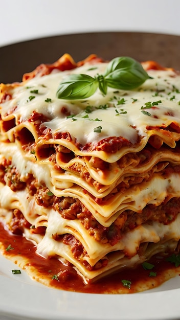 Delicious Lasagna Bolognese featuring layers of tender pasta rich tomato sauce savory ground beef and melted cheese