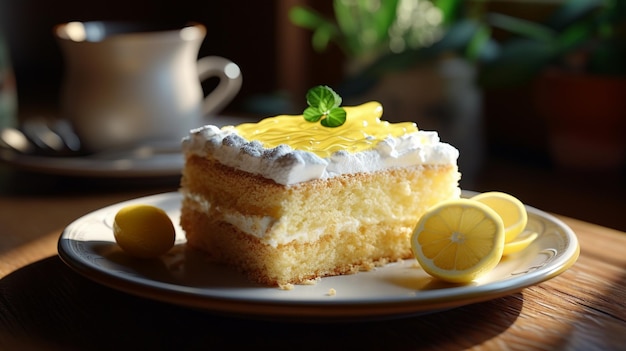 Delicious lemon cake