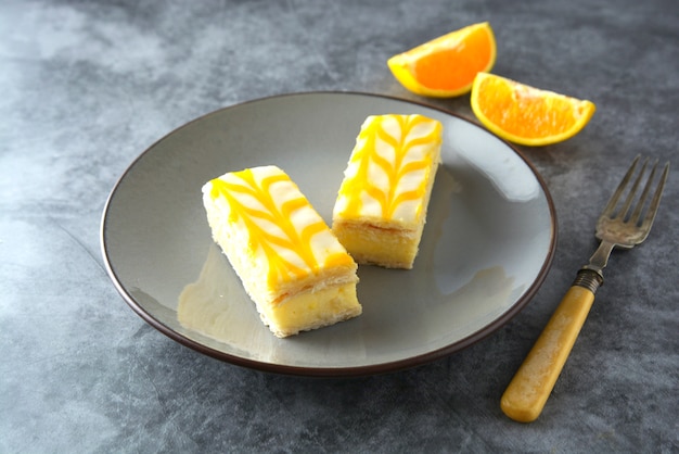 Delicious lemon drizzle cake, lemon crust cake dessert.