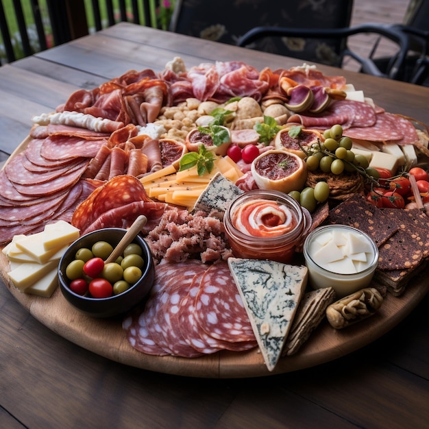 delicious looking charcuterie platter