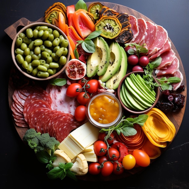 delicious looking charcuterie platter