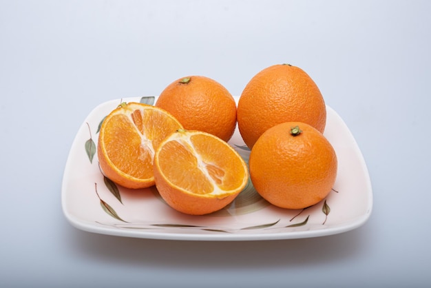 Delicious-looking sour tangerines in a bowl