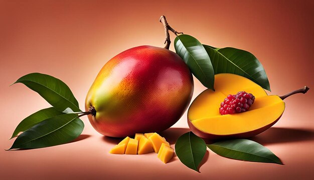 Delicious mango still life