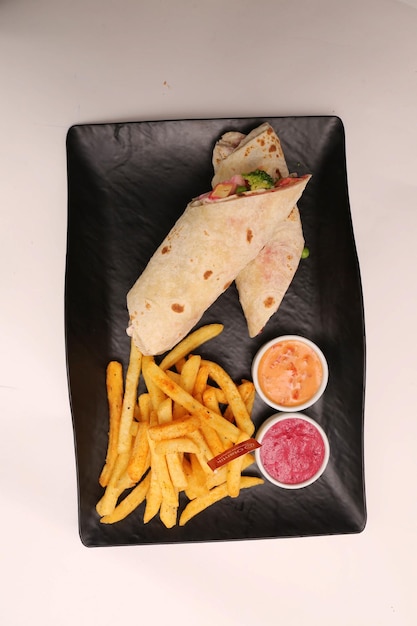 delicious meat durum, turkish kebap, sandwich wrap