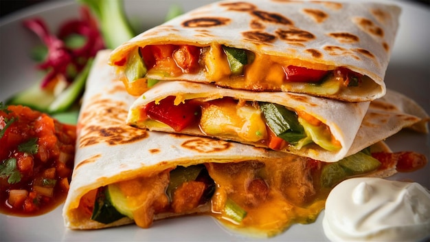 Delicious Mexican quesadilla