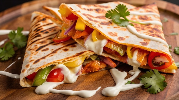 Delicious Mexican quesadilla