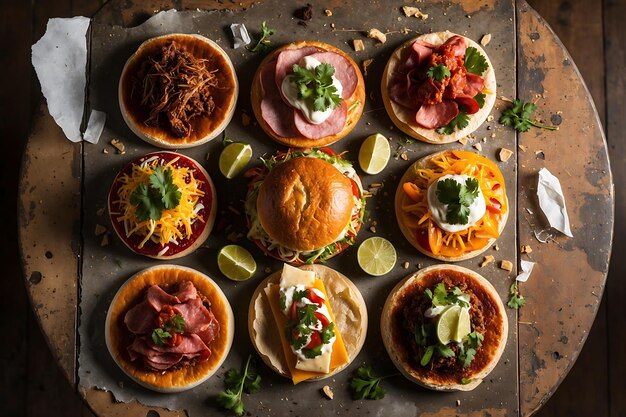 Photo delicious mexican tortas