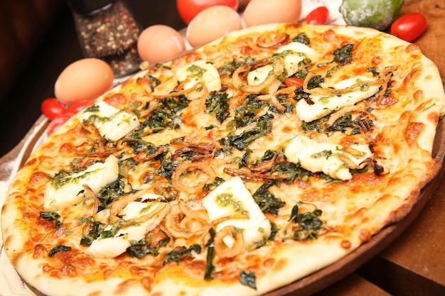 Delicious Mixture pizza Italian food