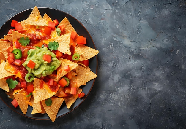 Delicious Nachos with Guacamole and Salsa