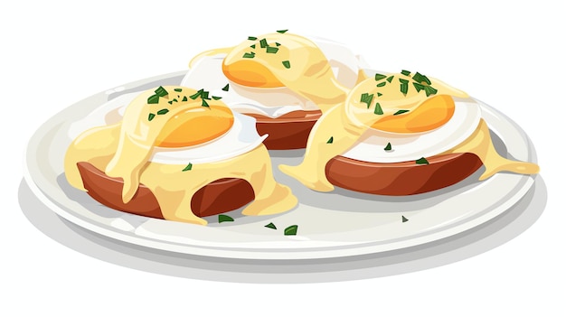 A delicious and nutritious breakfast of eggs benedict This dish is sure to please everyone at the table