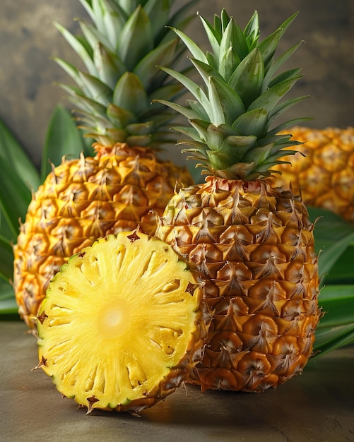 A delicious and nutritious pineapple perfect for a healthy snack or a tropical treat