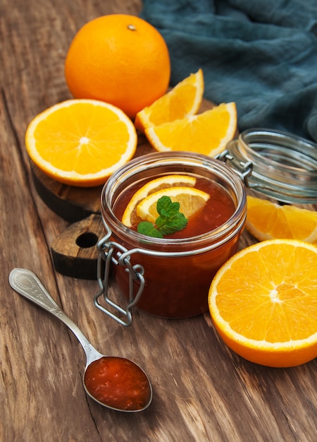 Delicious orange jam