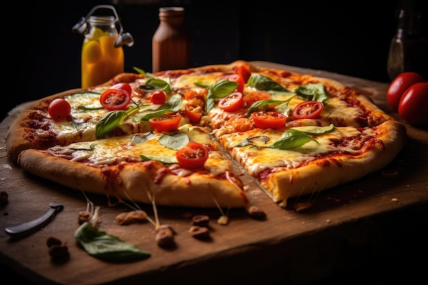 Delicious Pizza Italian cuisine Gourmet Food