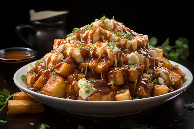 A delicious plate of poutine