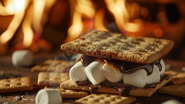 Photo a delicious smore