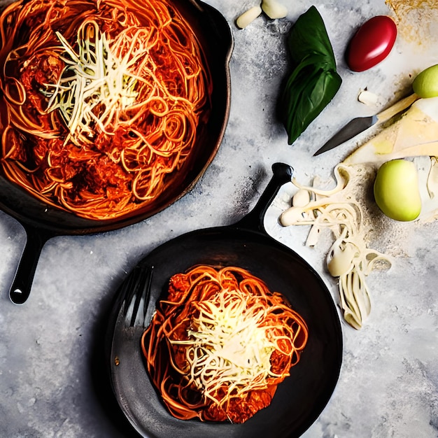 Delicious Spaghetti Bolognese Food Photography