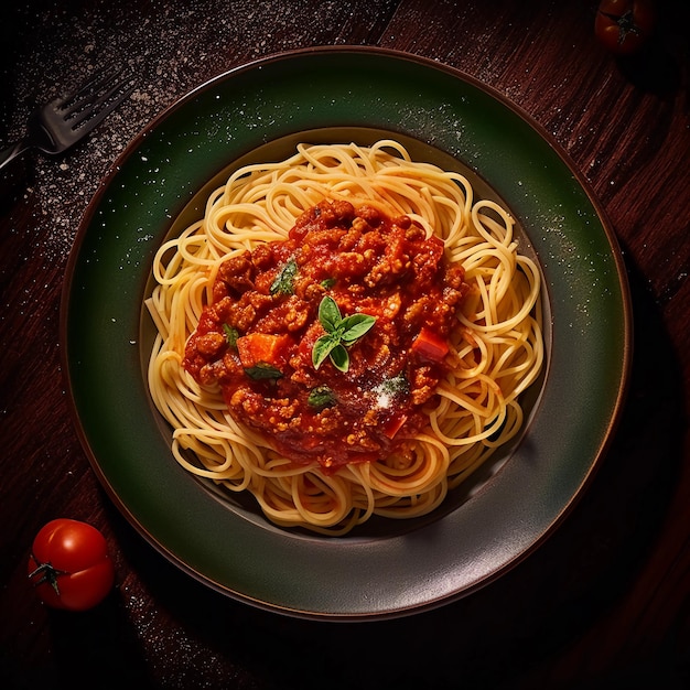 A delicious spaghetti Bolognese in a Italian restaurant