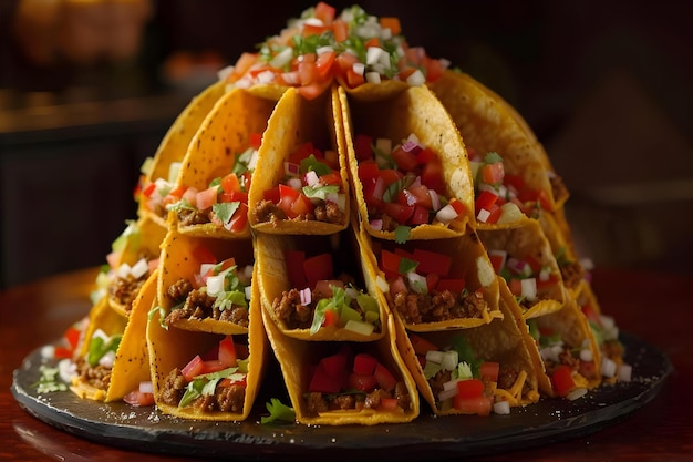 Photo delicious tacos arrangement