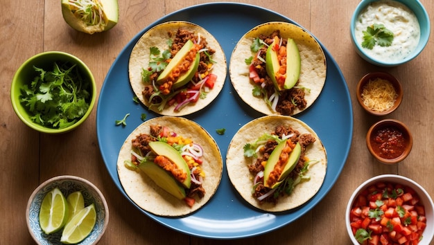 Delicious tacos with chicken cilantro and lime perfect for gatherings