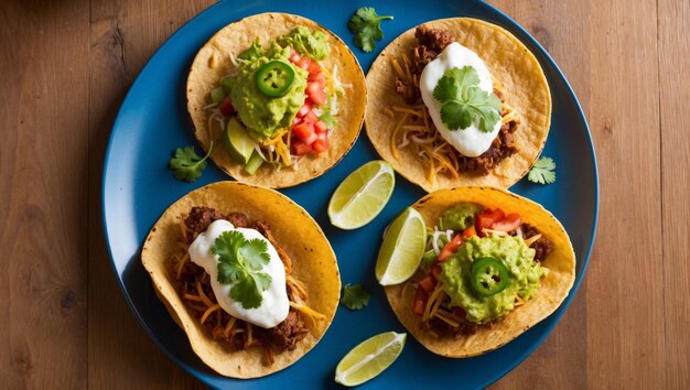 Delicious tacos with chicken cilantro and lime perfect for gatherings