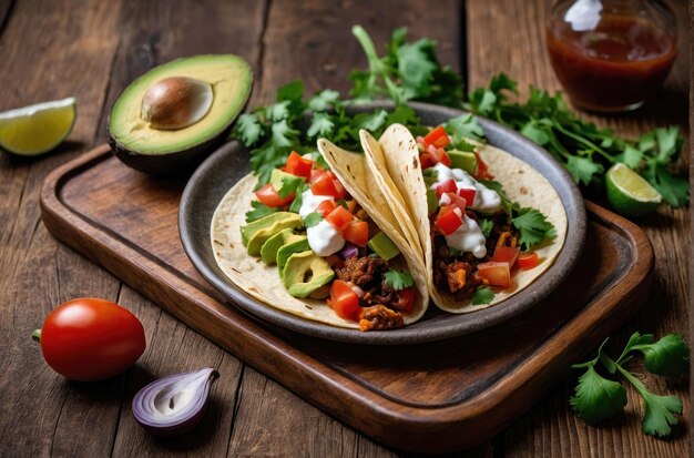 Delicious Tacos with Fresh Ingredients