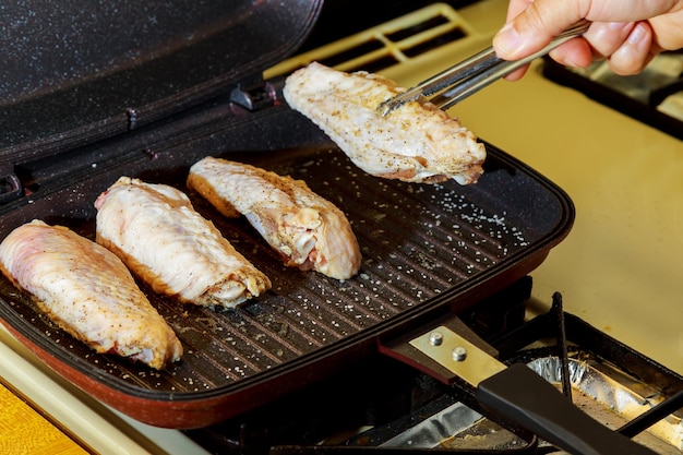 Delicious tasty soft juicy melting chicken grilled with a crispy golden crust