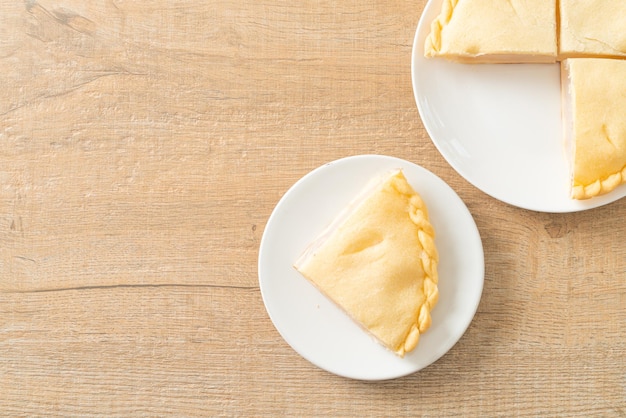 Delicious Toddy palm pies on white plate