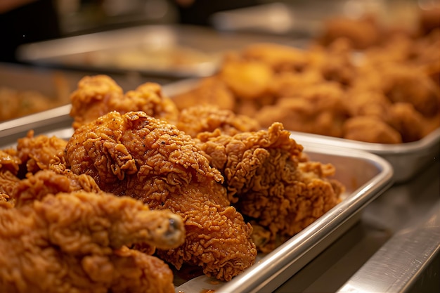 Delicious Tray of Fried Chicken