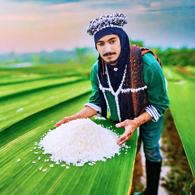 Delicious White Rice Grains Ready to Munch